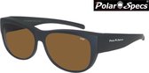 Polar Specs® Overzet Zonnebril PS5097 – Mat Black – Polarized Brown – Medium – Unisex
