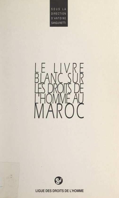 Le livre blanc sur les droits de l'homme au Maroc - cover
