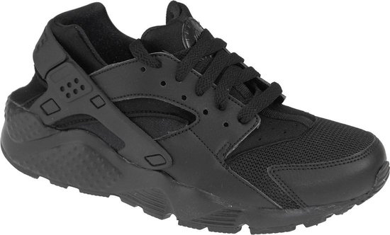 Nike Huarache Run Gs 654275-016, Vrouwen, Zwart, Sneakers maat: 36 EU