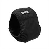 Honden buikband - luier voor mannelijke hond reu - plasband - wasbaar - SMALL - ZWART