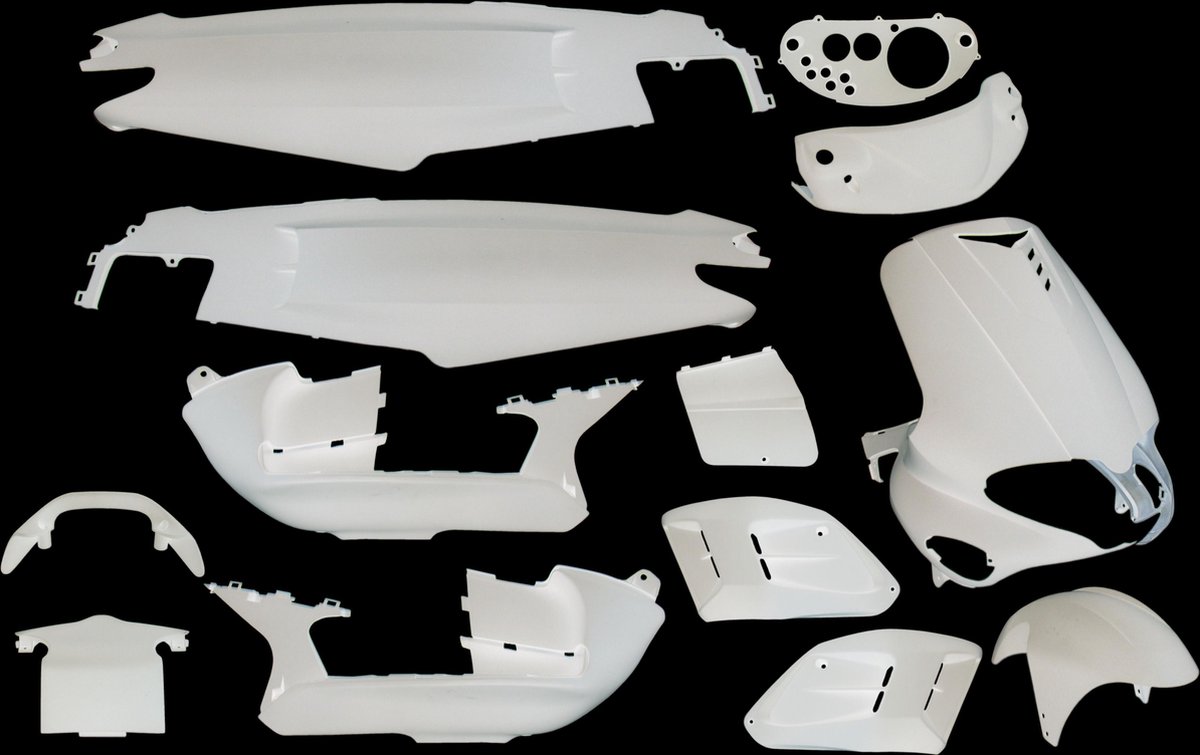 Kappenset Gilera Runner wit glans EDGE 15 delig tot bj 08-2005