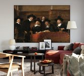 De staalmeesters, Rembrandt van Rijn - Foto op Akoestisch paneel - 225 x 150 cm