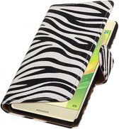 Bookwallet zebra hoes Sony Xperia X