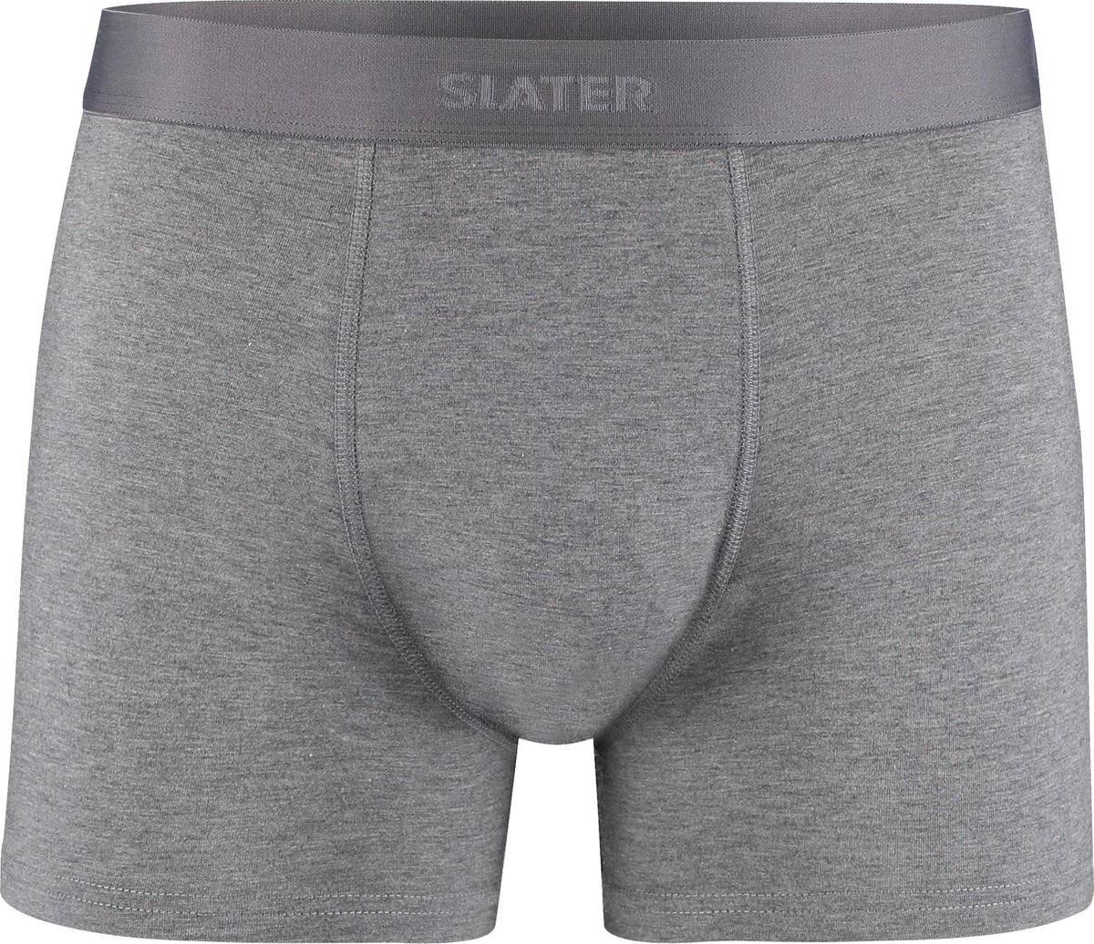 Slater 8830 - Bamboe Boxershort 2-pack grijs melange XL