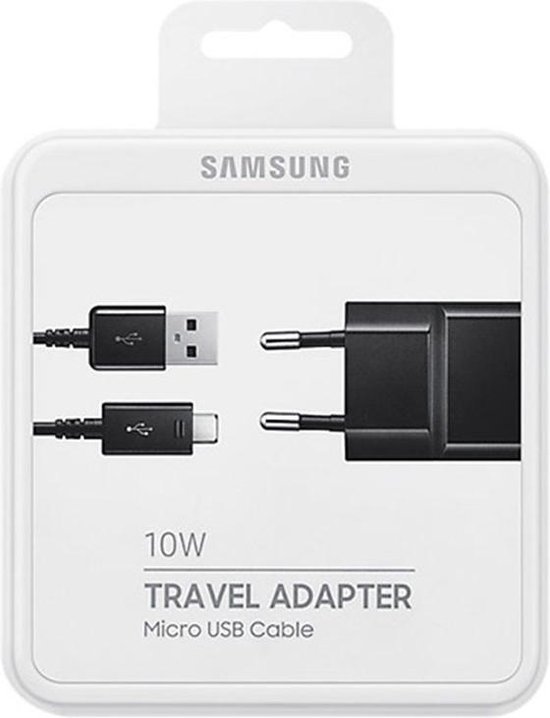 Samsung: Originele Samsung Galaxy travel charger - Originele Zwarte Micro  USB Oplader... | bol.com