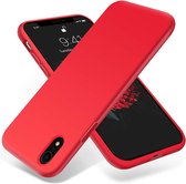 HB Hoesje Geschikt voor Apple iPhone XR - Siliconen Back Cover - Rood