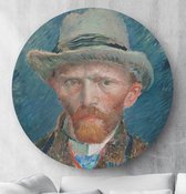 HIP ORGNL Schilderij Zelfportret Vincent van Gogh - ⌀100cm - Wandcirkel