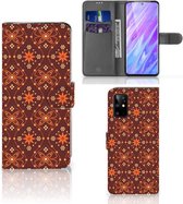 Bookcase Geschikt voor Samsung Galaxy S20 Plus Telefoon Hoesje Batik Brown