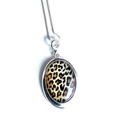 2 Love it Luipaard Silver - Ketting