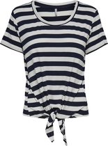 ONLY ONLARLI S/S KNOT TOP JRS NOOS Dames T-shirt - Maat S