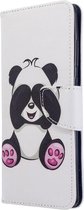 Panda beertje agenda wallet book case hoesje Telefoonhoesje geschikt voor Samsung Galaxy S20 Ultra
