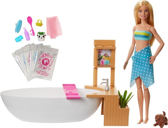 Barbie Wellness Fizzy Bath Speelset + Pop | bol.com