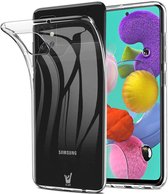 Samsung A51 Hoesje Transparant - Samsung Galaxy A51 Hoesje Siliconen Case Cover Hoes - Hoesje Samsung A51