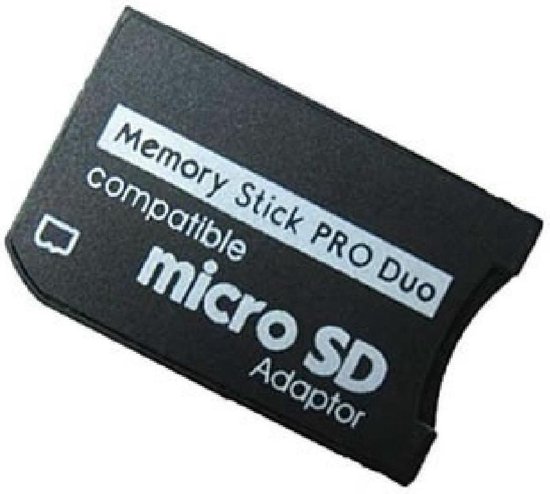 Micro SD to MS Pro Duo memory card adapter for Sony PSP 1000, 2000 & 3000 handheld consoles