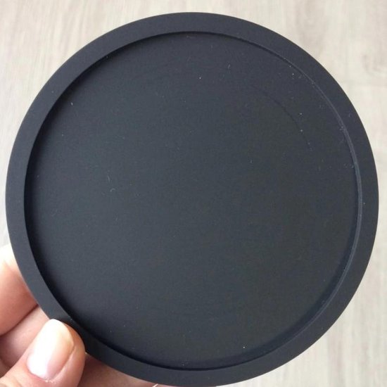 Set van 6 siliconen onderzetters - antislip en geïsoleerd - rond