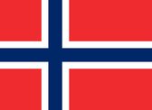 Vlag van Noorwegen - Noorse vlag 150x100 cm incl. ophangsysteem