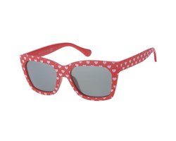Kinderzonnebril 5 - 8 jaar Meisjes Love Red Hartjes Kids Kinderbril Zonnebril Valentijn Beste Koop