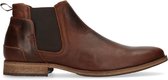 Sacha - Heren - Bruine leren chelsea boots - Maat 41