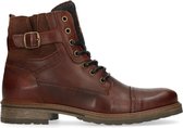 Sacha - Heren - Bruine leren veterboots - Maat 42