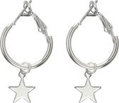 oorbellen dames | oorringen dames zilverkleurig | oorhangers met ster hanger | cadeau voor vrouw | valentijn cadeautje voor haar