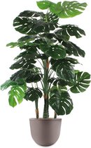 HTT - Kunstplant Monstera in Eggy taupe H145 cm