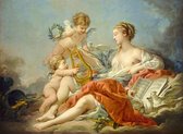 Legpuzzel - 1000 stukjes - François Boucher: Allegory of Music, 1764 - Grafika