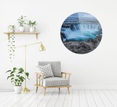 Watervallen van IJsland | Wanddecoratie | 80CM x 80CM | Schilderij | Foto op plexiglas | natuur | Landschappen