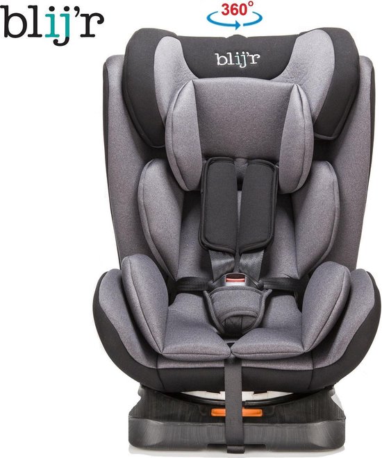 Blij'r Daan - Kinder autostoel - 360 graden draaibaar, Isofix of autogordel  - Alle... | bol.com