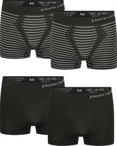 Pierre Cardin - Heren Onderbroeken 4-Pack Seamless Boxers - Zwart - Maat L  | bol.com