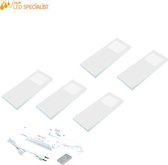 Keukenverlichting dimbaar | HERA Saksen Wit | 2700K~5000K | set van 5