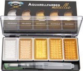 Aquarelverfset Aquarelverf waterverf Metallic