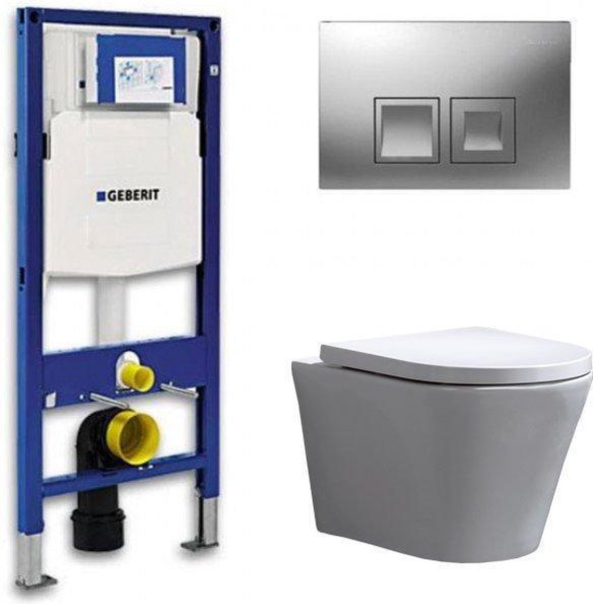 Geberit Toiletset Saturna Rimfree Softclose Toiletbril Delta
