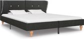 Bedframe Donkergrijs (Incl LW Anti kras Vilt) 160x200 cm - Bed frame met lattenbodem - Tweepersoonsbed Eenpersoonsbed