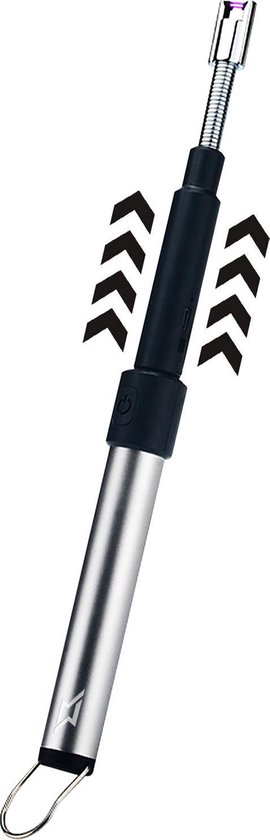 Superlit Plasma Aansteker – Extra Lange Barbecue, Vuurwerk Aansteker – Elektrische USB Lighter - Telescopic Flex