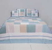 Clayre & Eef Bedsprei 230x260 blauw