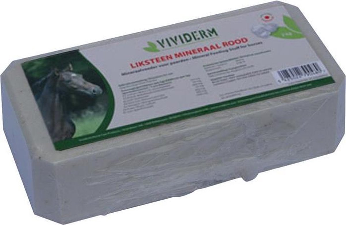 Liksteen mineraal (voorheen rood) - Vividerm 2kg
