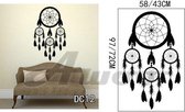 3D Sticker Decoratie Dromenvanger Sweet Dream Muurstickers Slaapkamer Vinyl Art Sticker Woondecoratie Vlinders Muurstickers - DC12 / Small