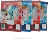 Schriften 5 delig ruit of lijn a4