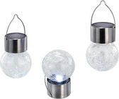 Hanglampjes set 3st led zon helder crackle