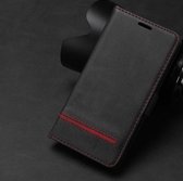 Luxe Lederen Apple iPhone 11 Pro | Hoogwaardig PU Leren Hoesje | Lederen Wallet Case | Pasjeshouder | Portemonnee | Zwart