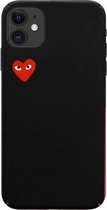 iPhone 11 Case Cover - Bescherm hoes - Comme des Garçons - Zwart - Hartje -  Geschikt... | bol.com