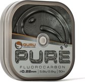 Guru Pure Fluorocarbon - 0.22mm - 50m - Transparant