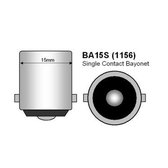 BA15S 9-LED 10-32 VOLT Rood Auto-Vrachtwagen-Interieur-Binnenverlichting