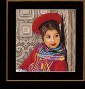 Evenweave Telpakket kit Peruaans meisje - Lanarte - PN-0148513