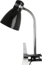 Leitmotiv Knijplamp - Cliplamp Study zwart - metaal - h 34 cm