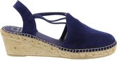 Toni Pons Tremp Dames Espadrilles met sleehak - Blauw - Maat 42