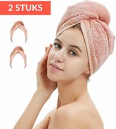 Holy Shibby Microvezel Haarhanddoek - 2 stuks - Sneldrogend haarhanddoek om overtollig water te absorberen