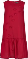 Creamie - jurk - chiffon - rood - Maat 128