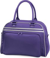 Bagbase Retro bowlingtas, Kleur Paars/Licht Grijs (Purple/Light Grey)