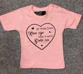 Logostar Aankondiging bekendmaking zwangerschap, T-Shirt ik word grote zus maat 68 roze hartje